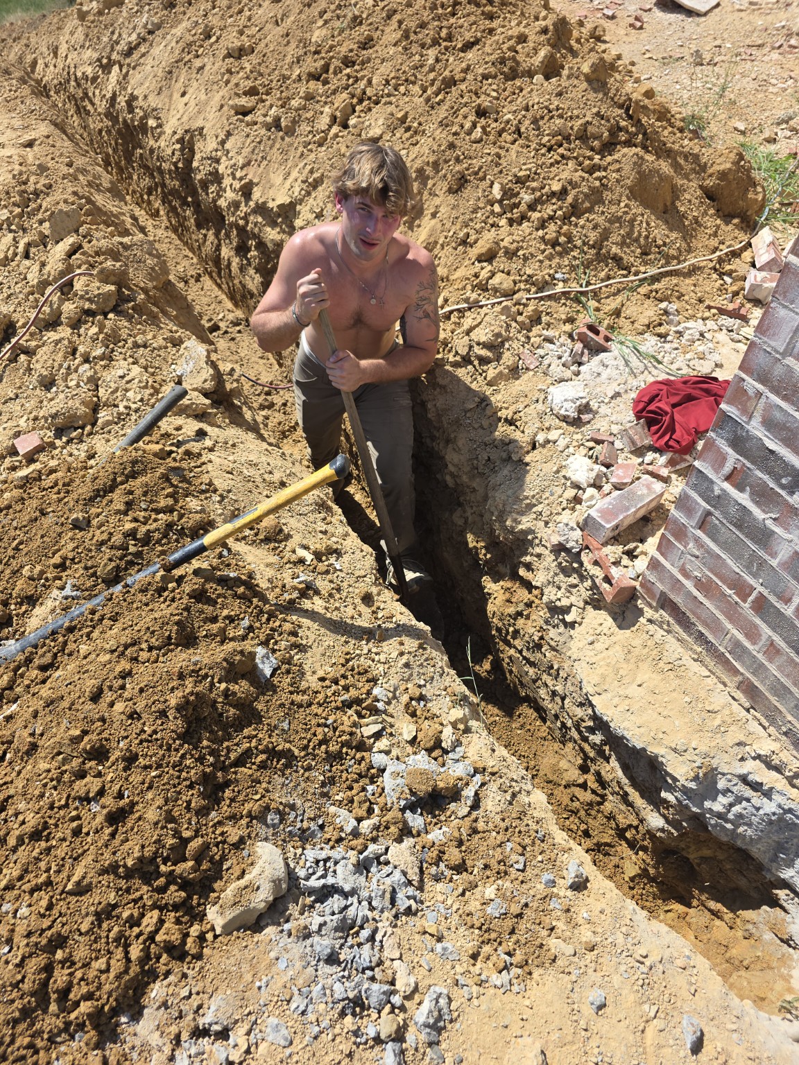 Wise Buck Electrical crew completing underground field work